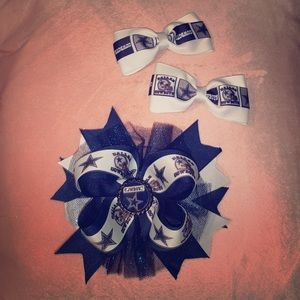 Dallas Cowboys cheer bows